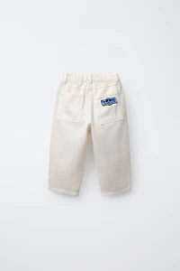 MICKEY MOUSE © DISNEY TWILL BAGGY PATCH PANTS