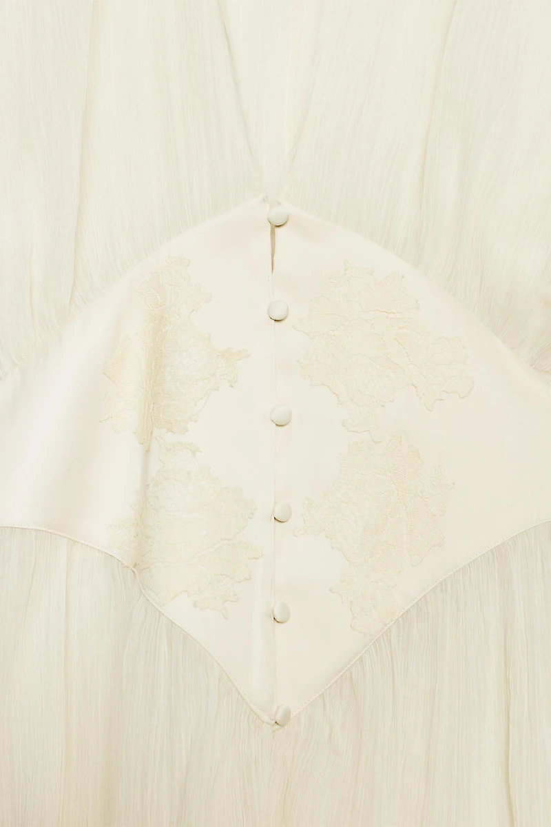 ZW COLLECTION GEORGETTE LACE BLOUSE