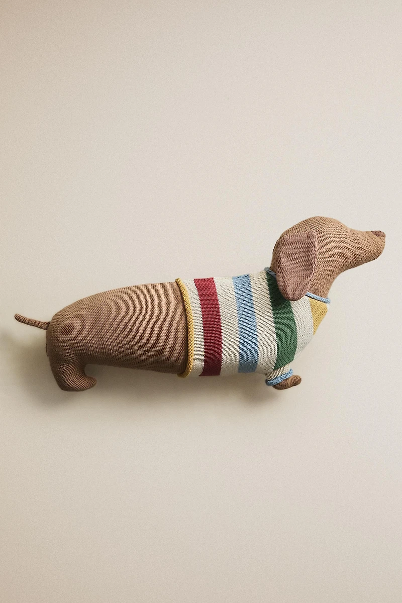 COUSSIN ENFANT CHIEN TRICOT