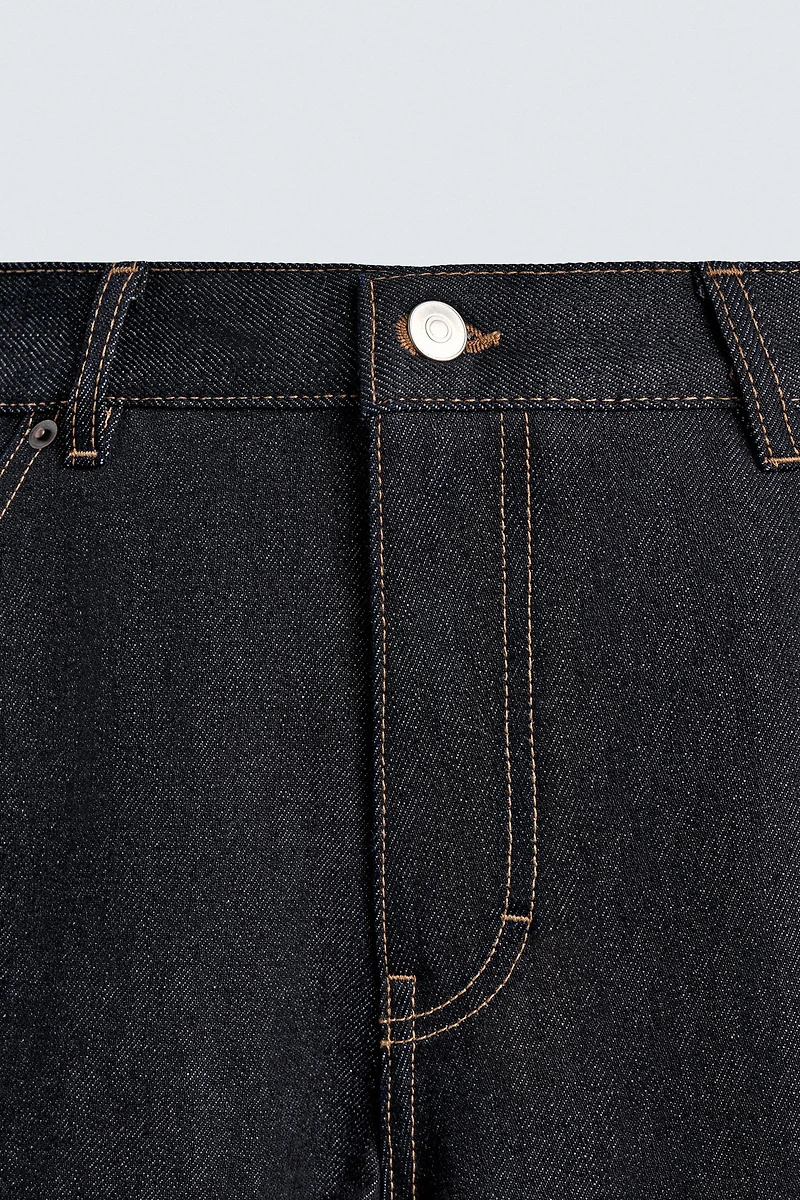 BAGGY FIT CARPENTER JEANS WITH TOPSTITCHING