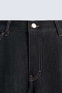 BAGGY FIT CARPENTER JEANS WITH TOPSTITCHING