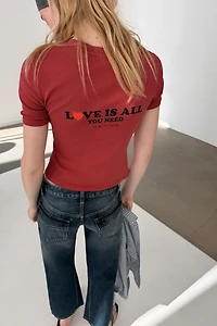 FRONT TEXT T-SHIRT
