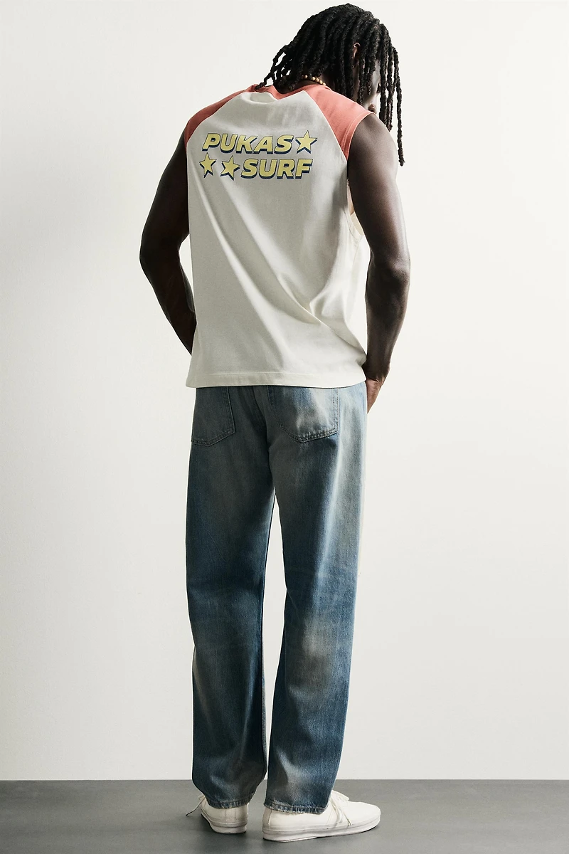 PUKAS SURF X ZARA RAGLAN TANK TOP
