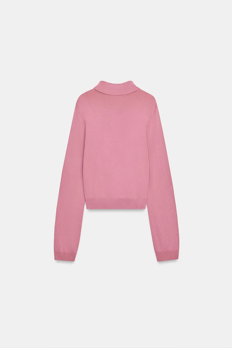 PLAIN KNIT POLO SHIRT