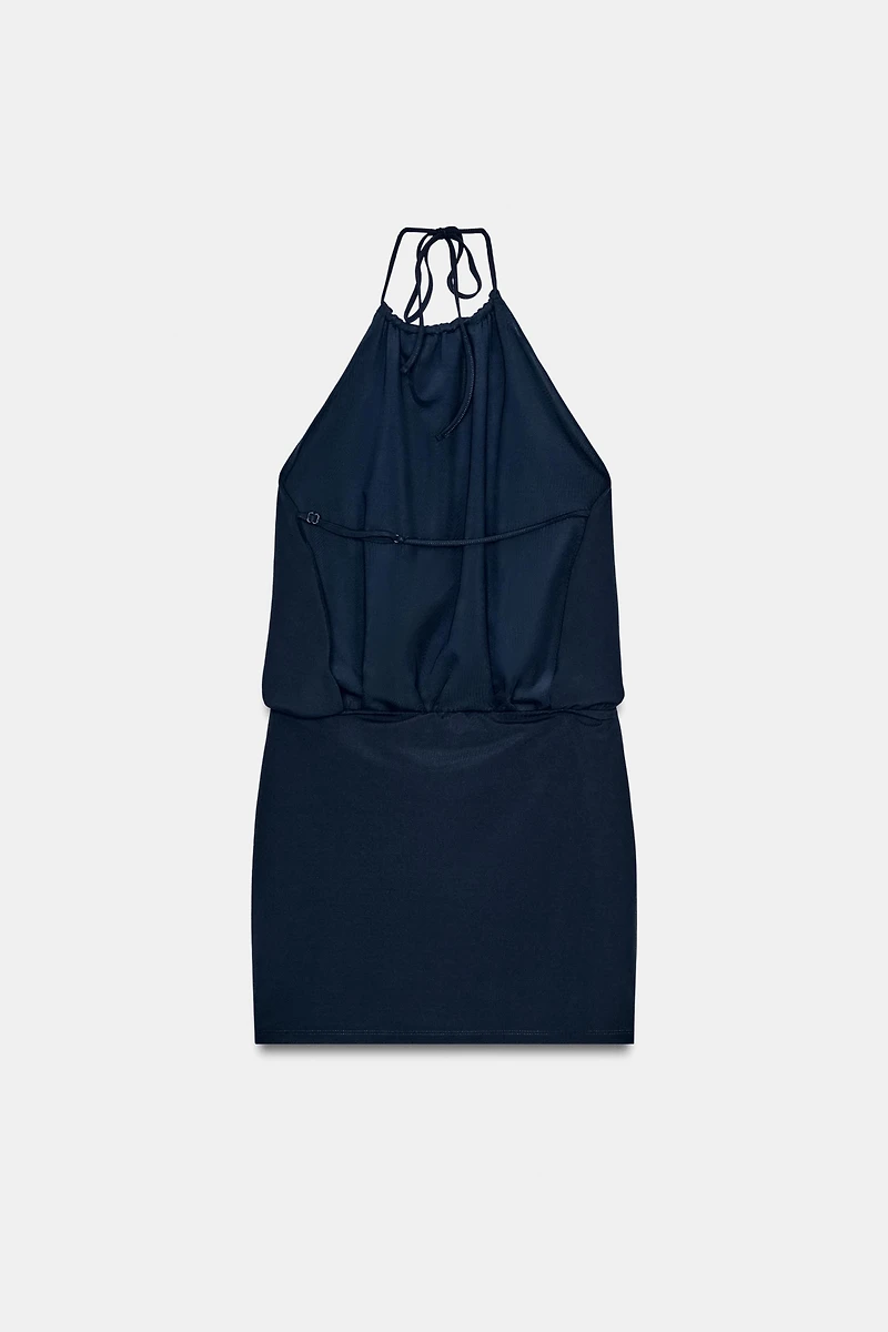 FLOWY HALTER DRESS