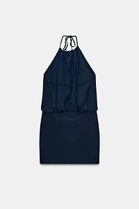 FLOWY HALTER DRESS