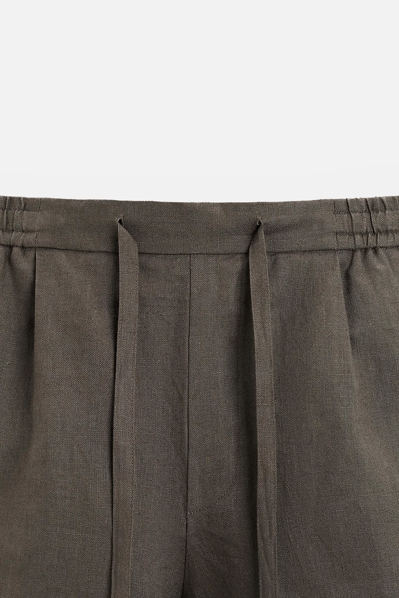 100% LINEN SHORTS