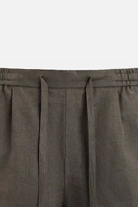 100% LINEN SHORTS