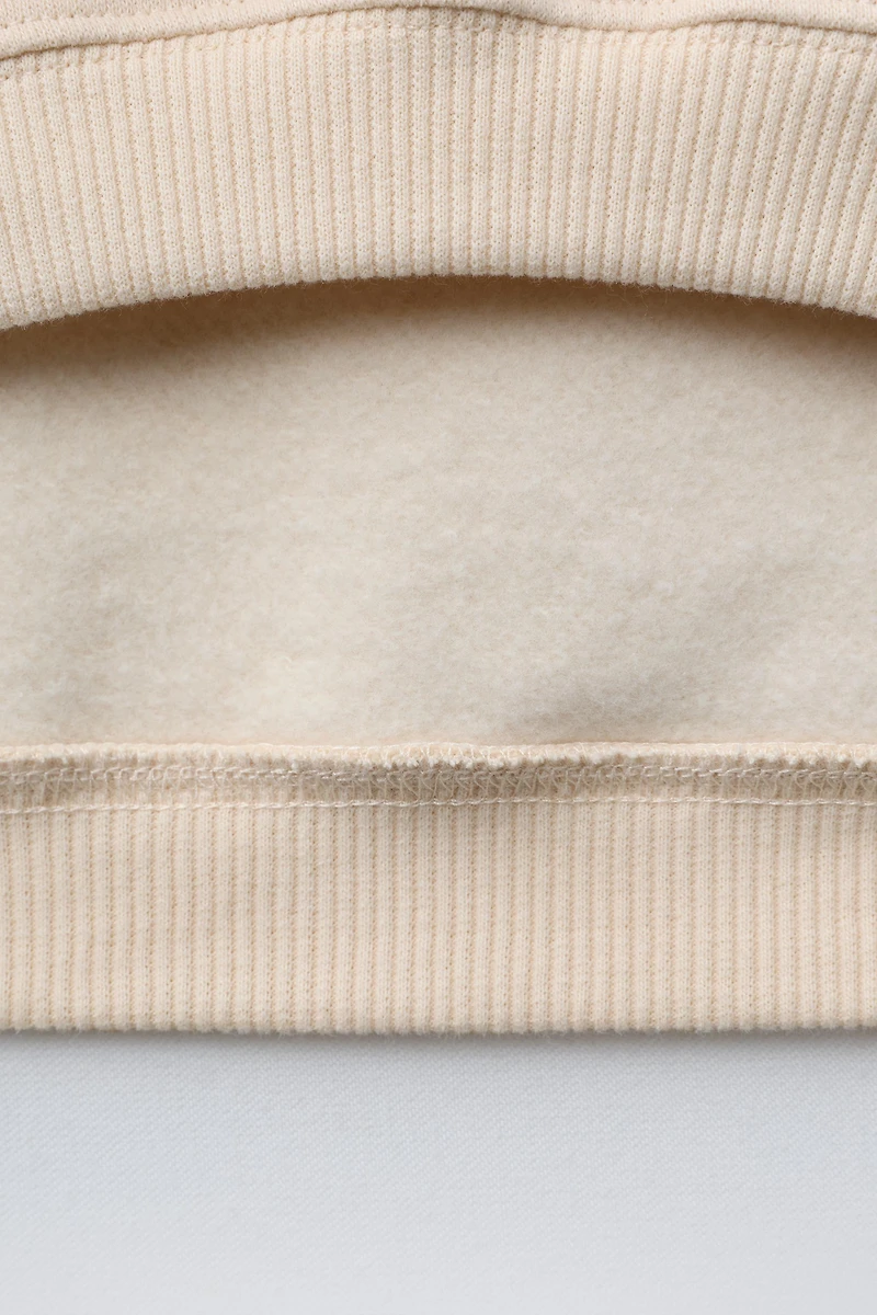 EMBROIDERED TEXT SWEATSHIRT