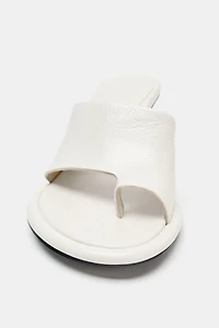 LIMITED EDITION LEATHER HEELED SANDALS