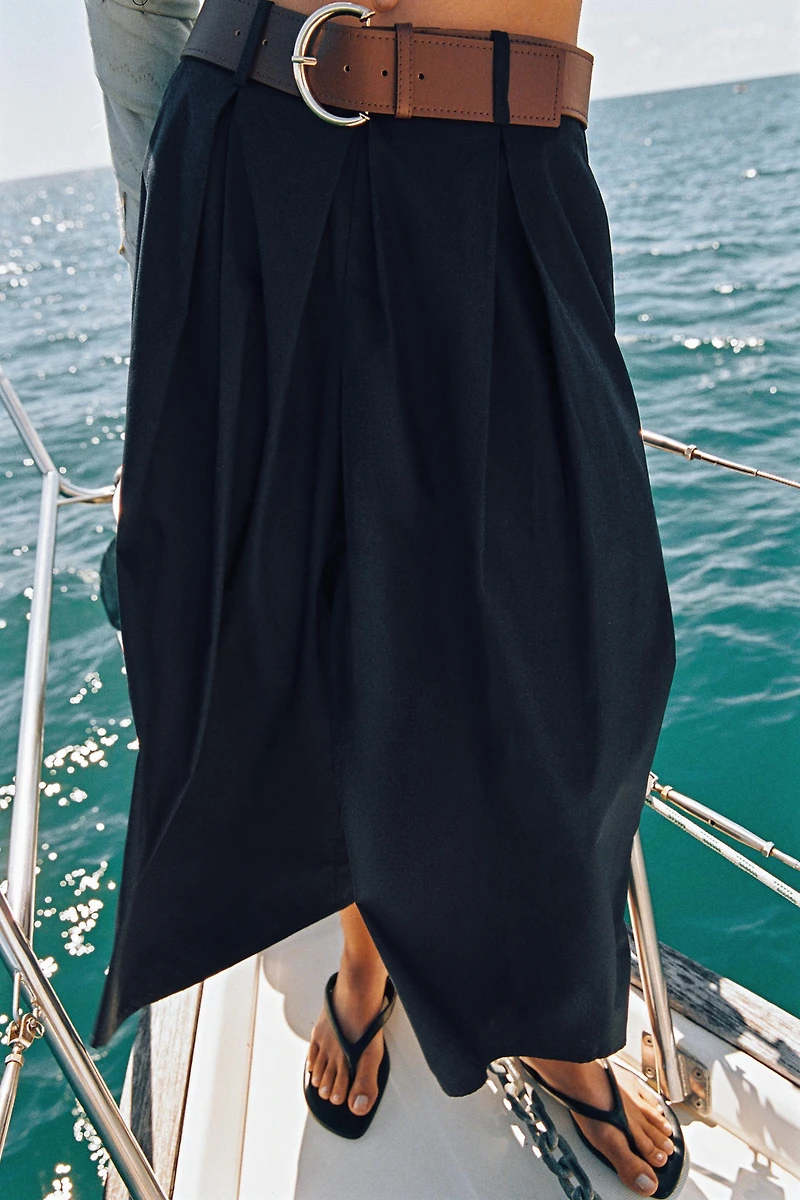 BELTED CULOTTES