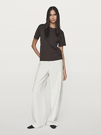 100% cotton interlock crew neck T-shirt