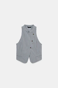 STRIPED WRAP VEST