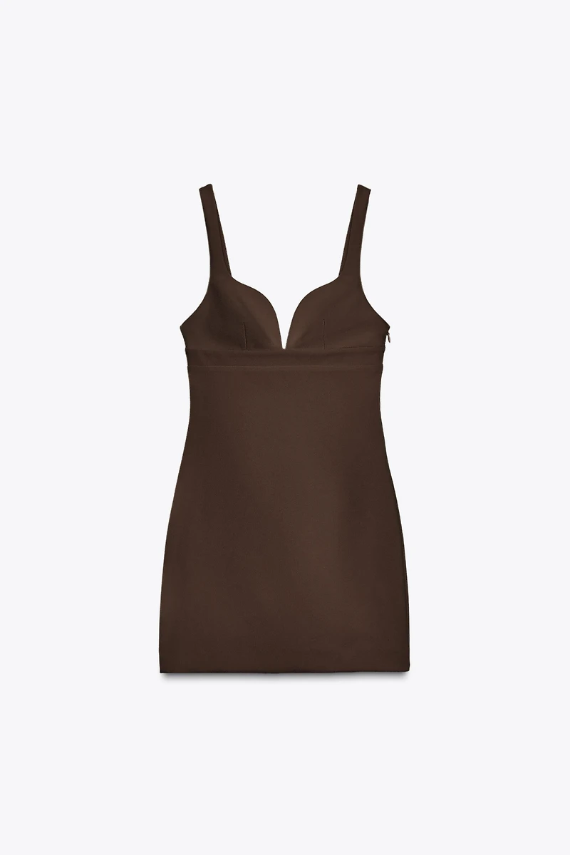 BOW ELASTIC SHORT DRESS
