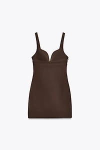 BOW ELASTIC SHORT DRESS