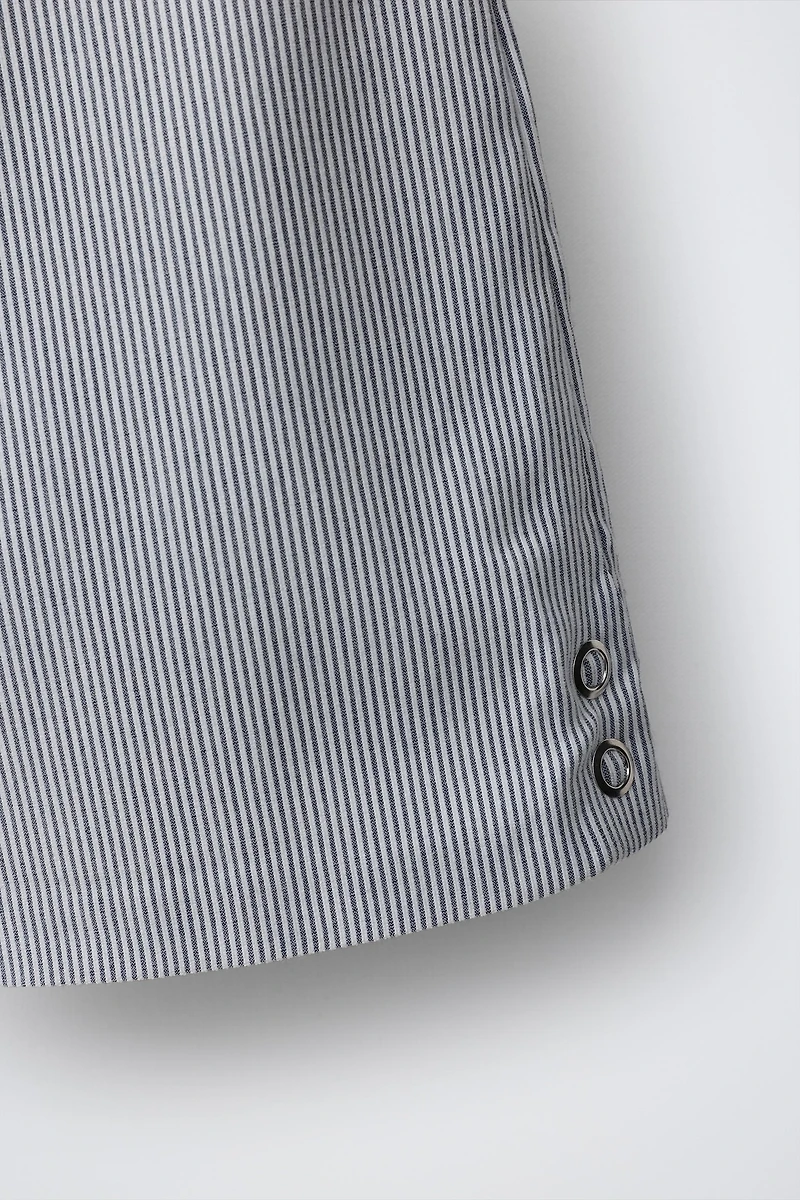STRIPED FLARE PANTS