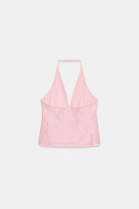 SPARKLY HALTER TOP