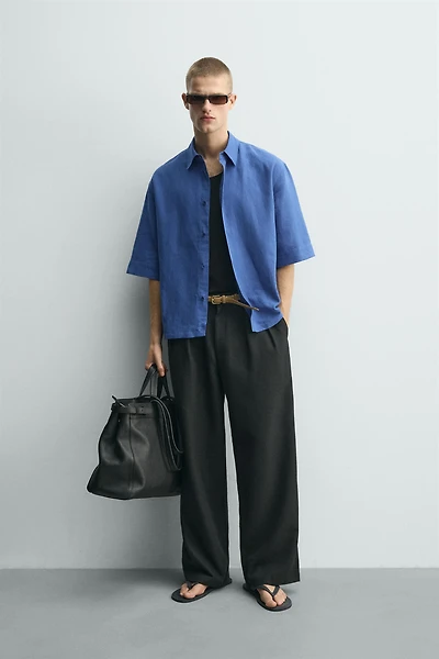 BOX-FIT TEXTURED SHIRT
