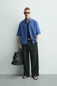 BOX-FIT TEXTURED SHIRT