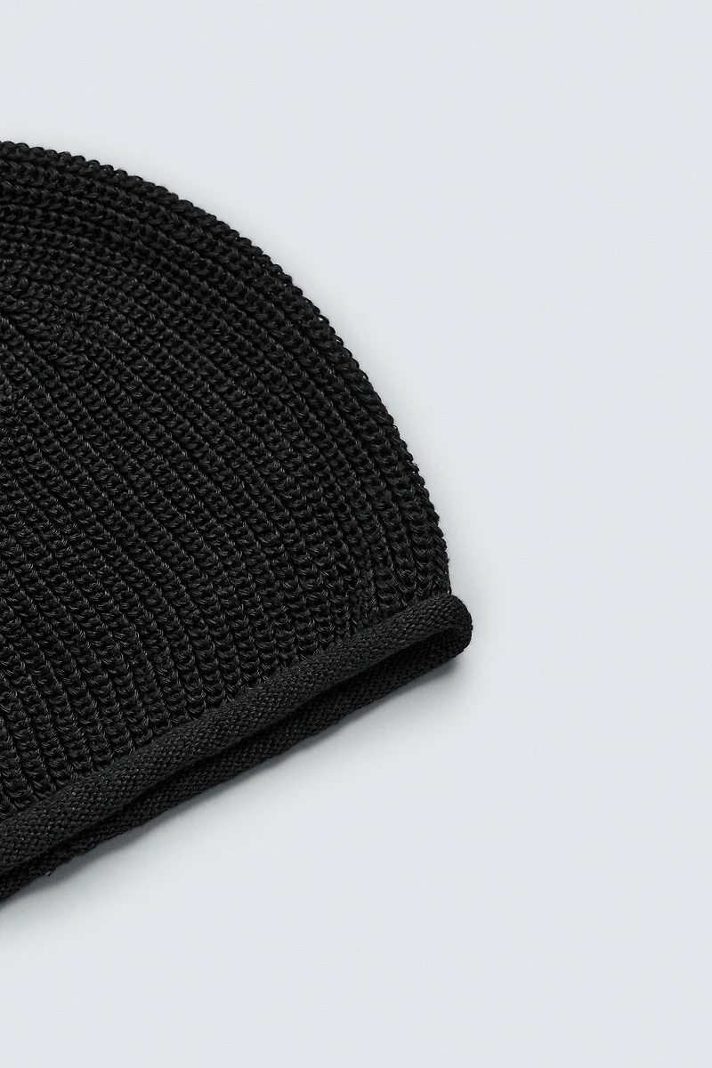 100% LINEN KNIT HAT