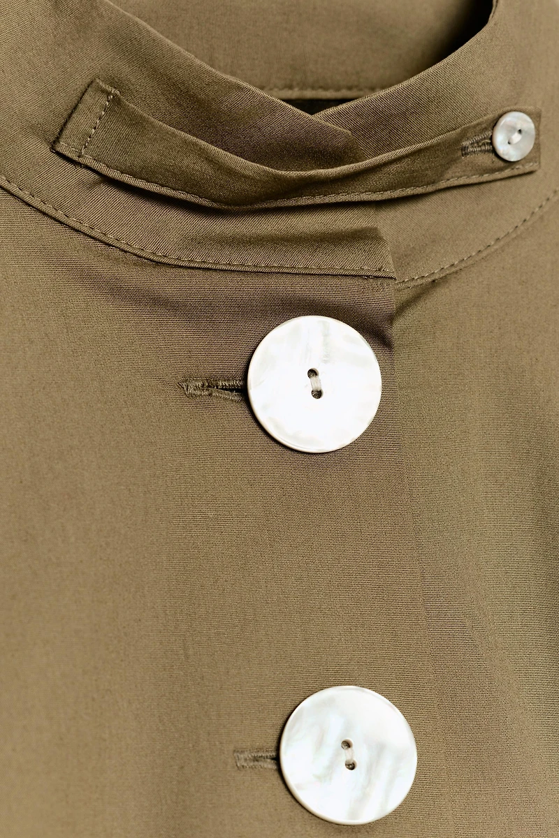 CHEMISE EN POPELINE À BOUTONS