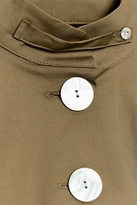 CHEMISE EN POPELINE À BOUTONS