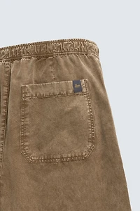 WASHED TEXTURED PANTS