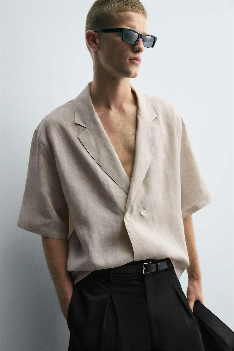CHEMISE KIMONO 100 % LIN