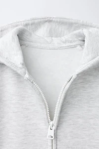SWEAT EN MOLLETON ZIPP