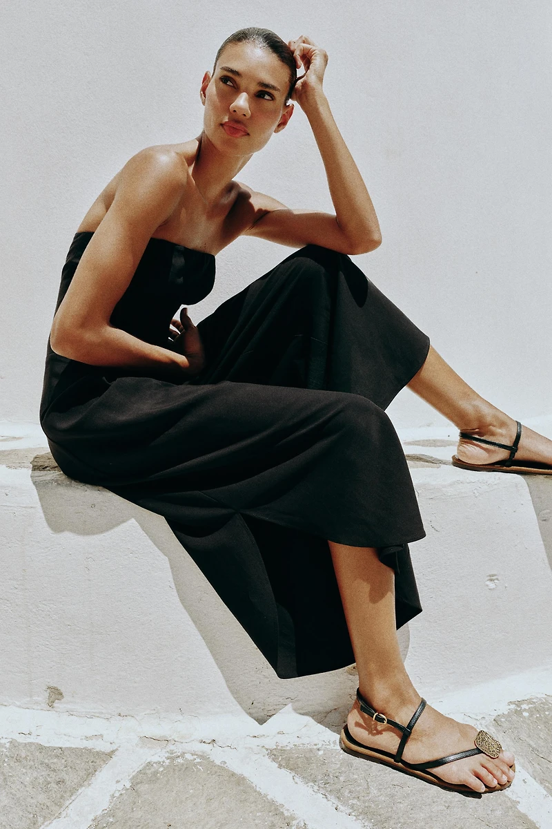 MIDI STRAPLESS JUMPSUIT
