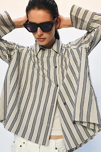 ZW COLLECTION OVERSIZED STRIPED SHIRT