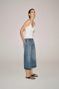 BERMUDA EN JEAN TAILLE MOYENNE ZW COLLECTION