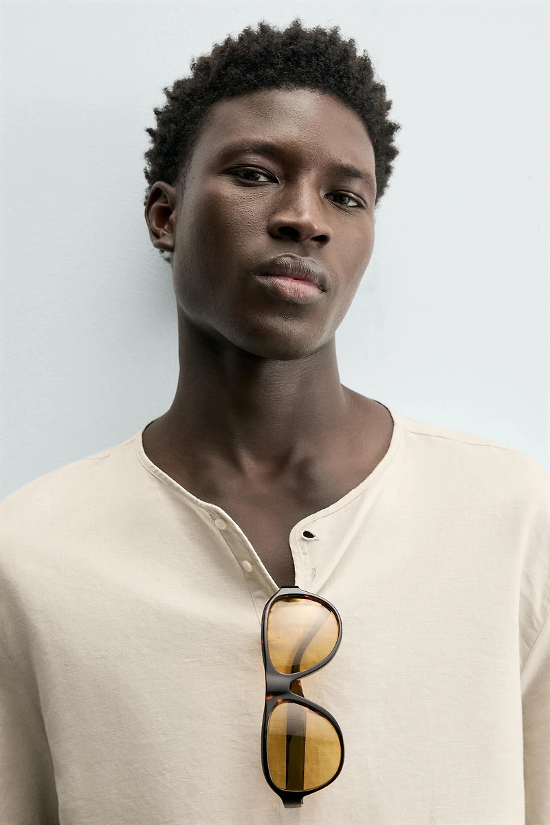 HEMP - COTTON HENLEY SHIRT