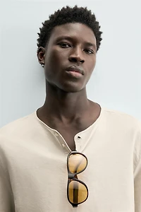 HEMP - COTTON HENLEY SHIRT