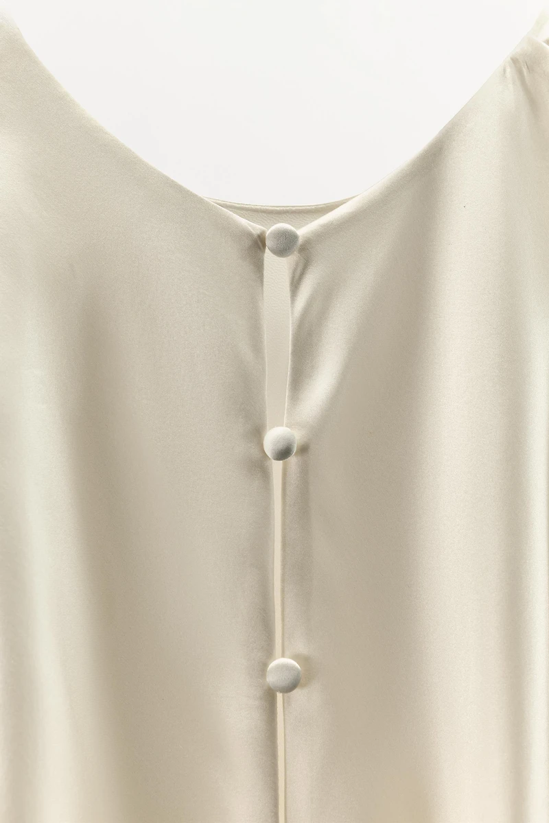 100% SILK DRAPED DRESS