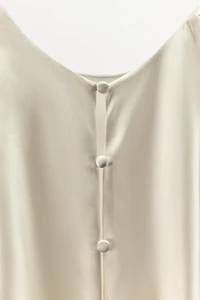 100% SILK DRAPED DRESS
