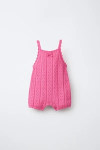 POINTELLE KNIT ROMPER