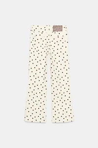 Z1975 MID-RISE MINI FLARE POLKA DOT JEANS