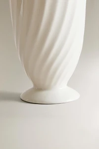 EMBOSSED CERAMIC TOOTHBRUSH TUMBLER