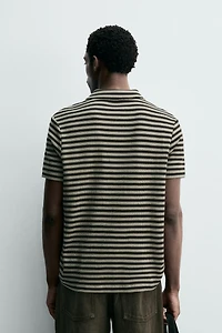 REGULAR FIT TEXTURED POLO
