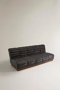 QUILTED LEATHER COUCH