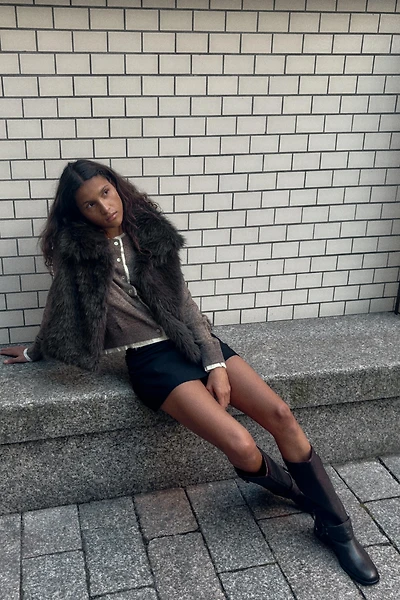 FAUX FUR VEST