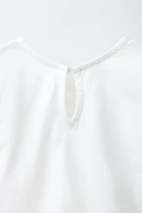 SWISS EMBROIDERY CONTRAST T-SHIRT