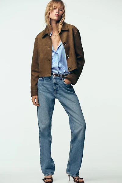 FAUX SUEDE JACKET