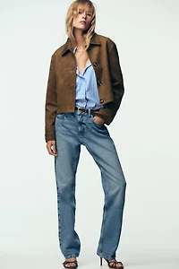 FAUX SUEDE JACKET