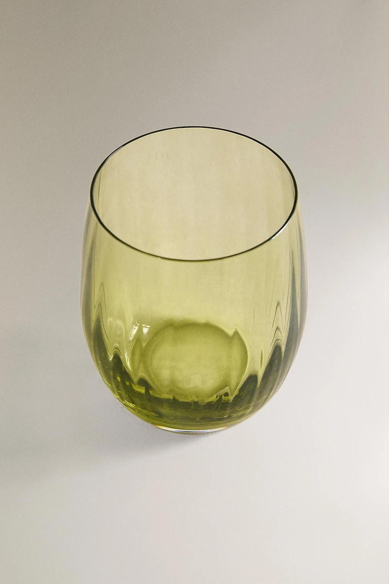 RAISED CRYSTALLINE TUMBLER