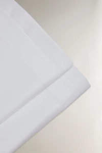 PLEATED SATEEN COTTON FLAT SHEET (1000 THREAD COUNT)
