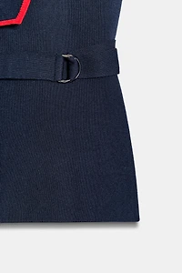 BUCKLE DOUBLE BREASTED VEST