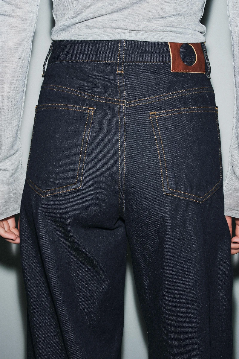 ZW COLLECTION MID-RISE ANKLE BALLOON JEANS