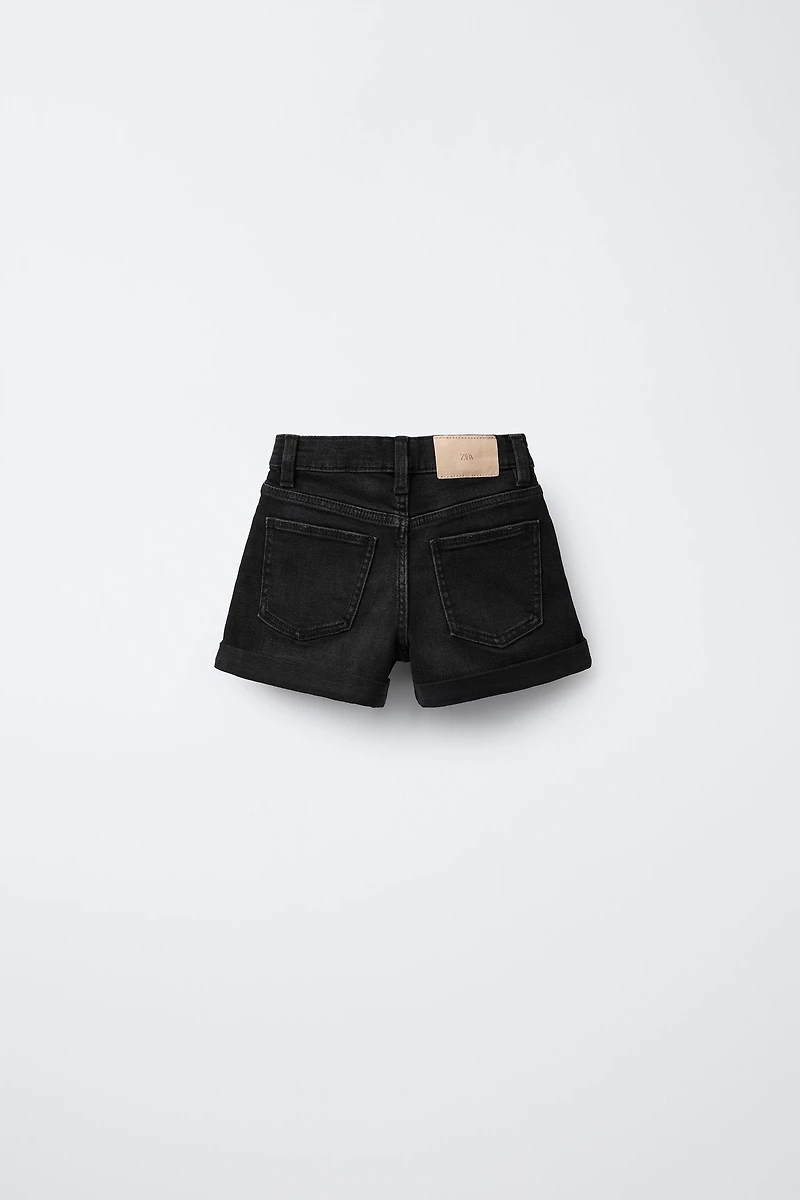 STRETCH DENIM SHORTS